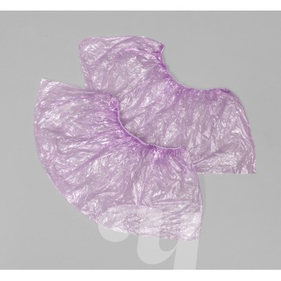 Бахилы  одноразовые полиэтиленовые "ЧИСТОВЬЕ" Сиреневый, 2,2 г. 100 шт./упак.