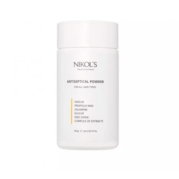 Антисептическая пудра с прополисом Nikols Professional 60гр